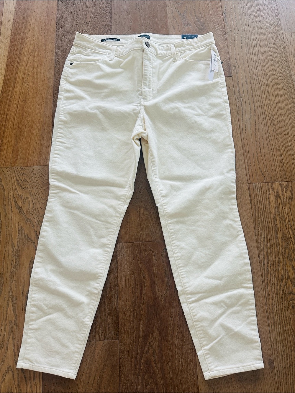 Talbots Off-White Straight High-Rise Jeans